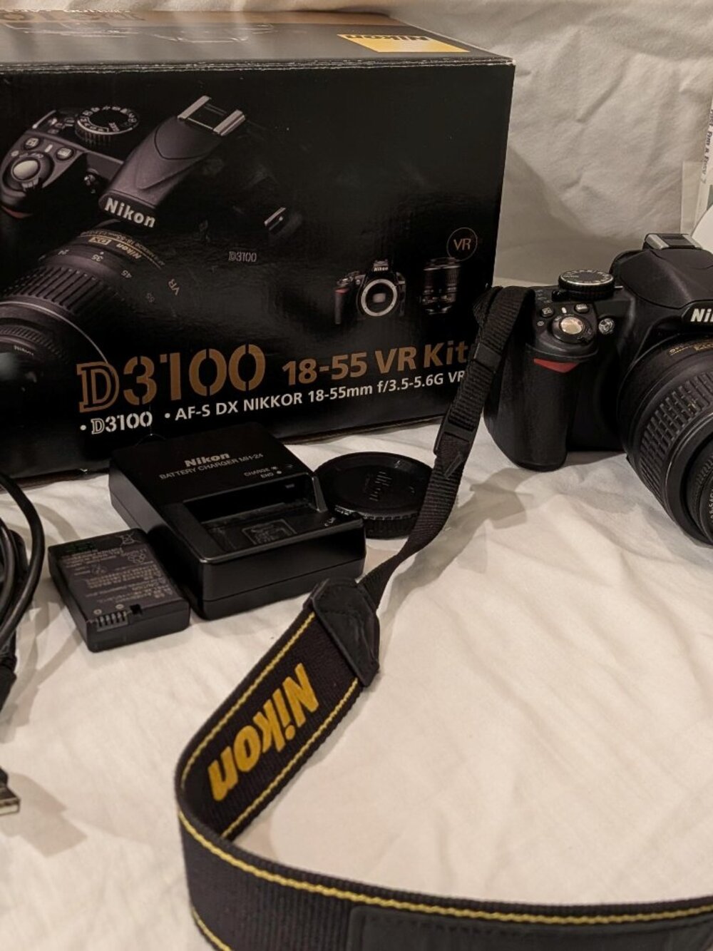 Nikon D3100 14.2MP Digital SLR Camera with Bag